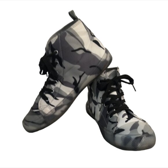 TAXI Shoes - Taxi Black Grey Camouflage Camo HIGH TOP sneakers Shoes Size 8